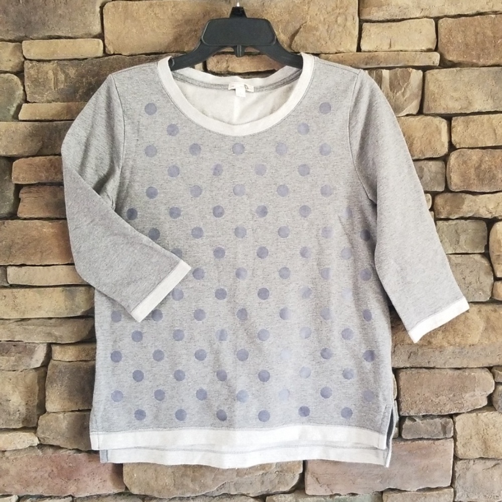 Gap Polka Dot Gray Top